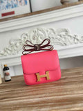 Hermes Constance Epsom Leather 19cm Dark Pink Gold H082233