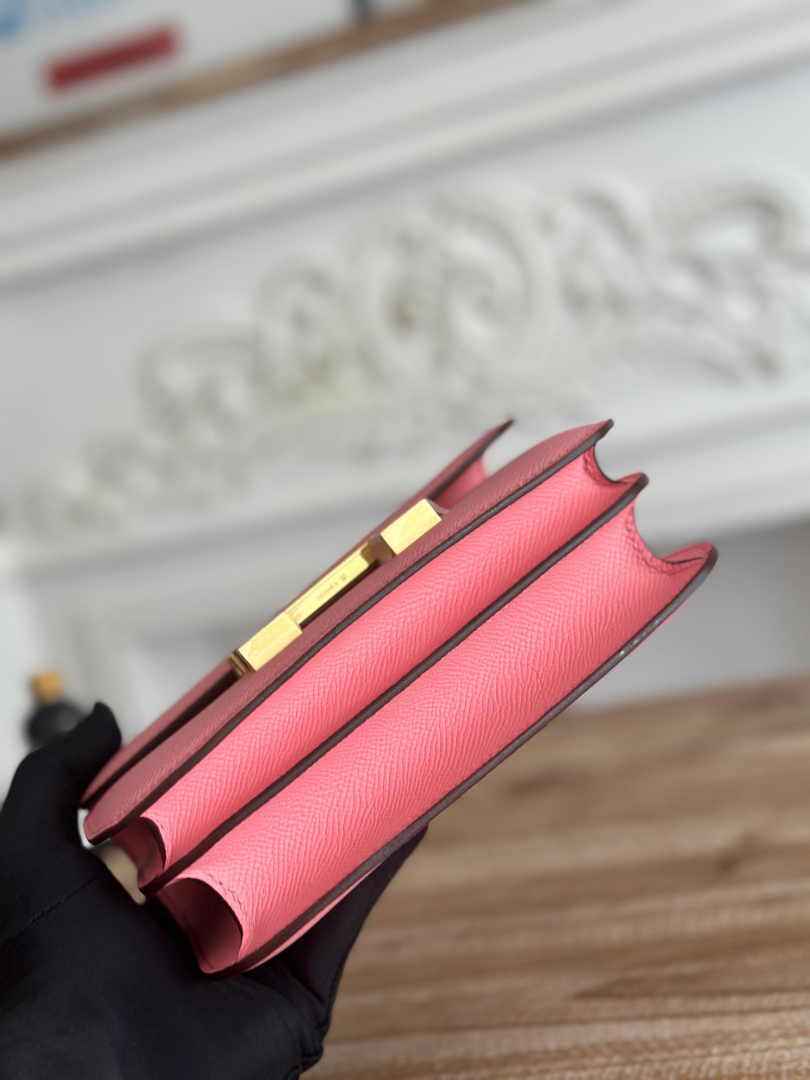 Hermes Constance Epsom Leather 19cm Gold Pink H082241