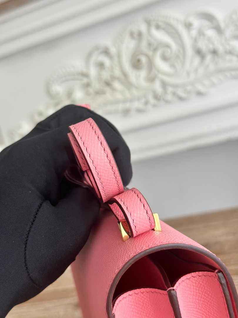 Hermes Constance Epsom Leather 19cm Gold Pink H082241