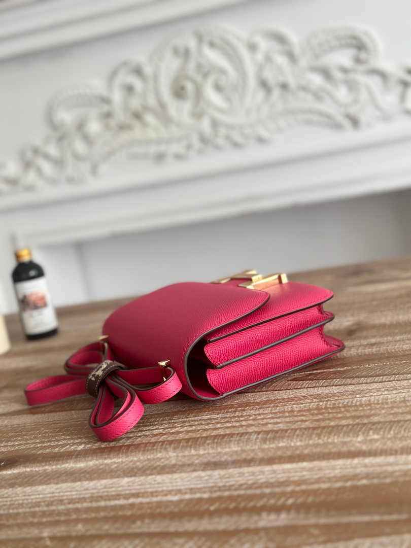 Hermes Constance Epsom Leather 19cm Gold Plum H082247