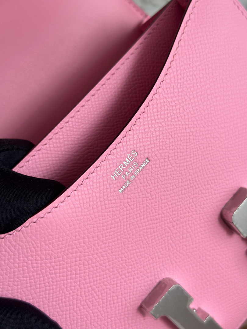 Hermes Constance Epsom Leather 19cm Pink Silver H082208