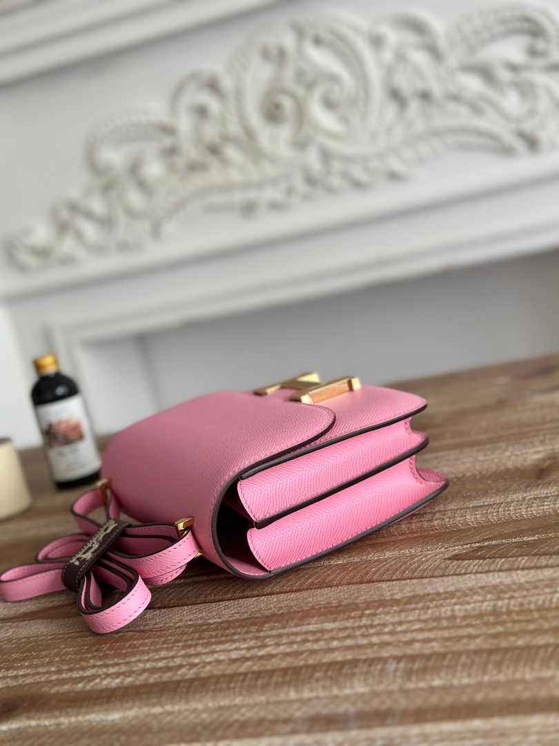 Hermes Constance Epsom Leather 19cm Pink Gold H082209