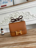 Hermes Constance Epsom Leather 19cm Brown Gold H082260