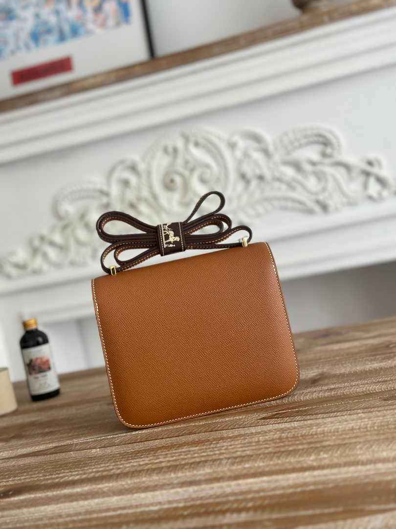 Hermes Constance Epsom Leather 19cm Brown Gold H082260