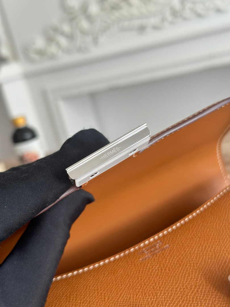 Hermes Constance Epsom Leather 19cm Brown Silver H082261