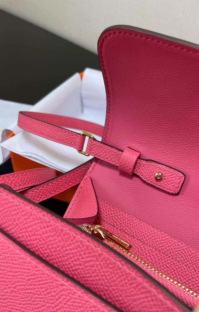 Hermes Constance Long To Go wallet H080126 plum gold