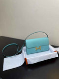 Hermes Constance Long To Go wallet H080126 blue gold