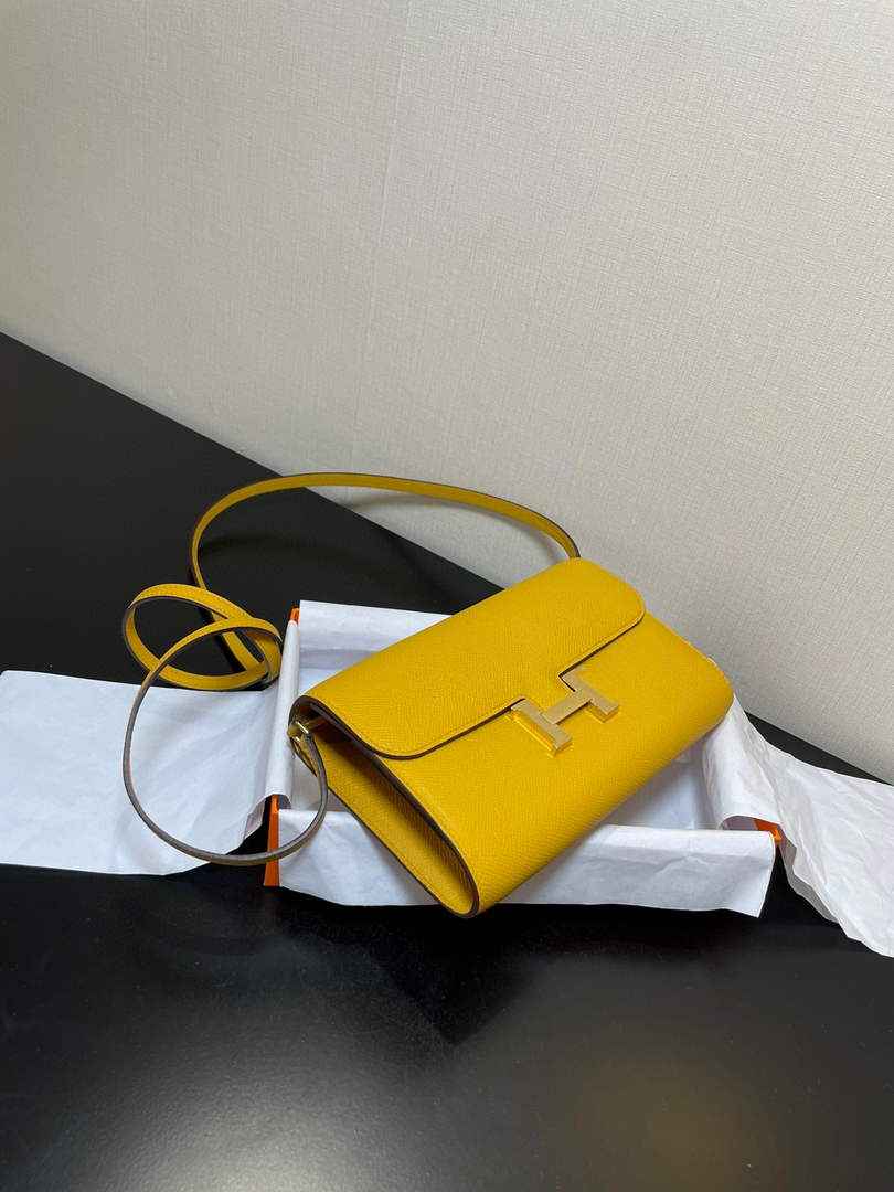 Hermes Constance Long To Go wallet H080126 yellow gold