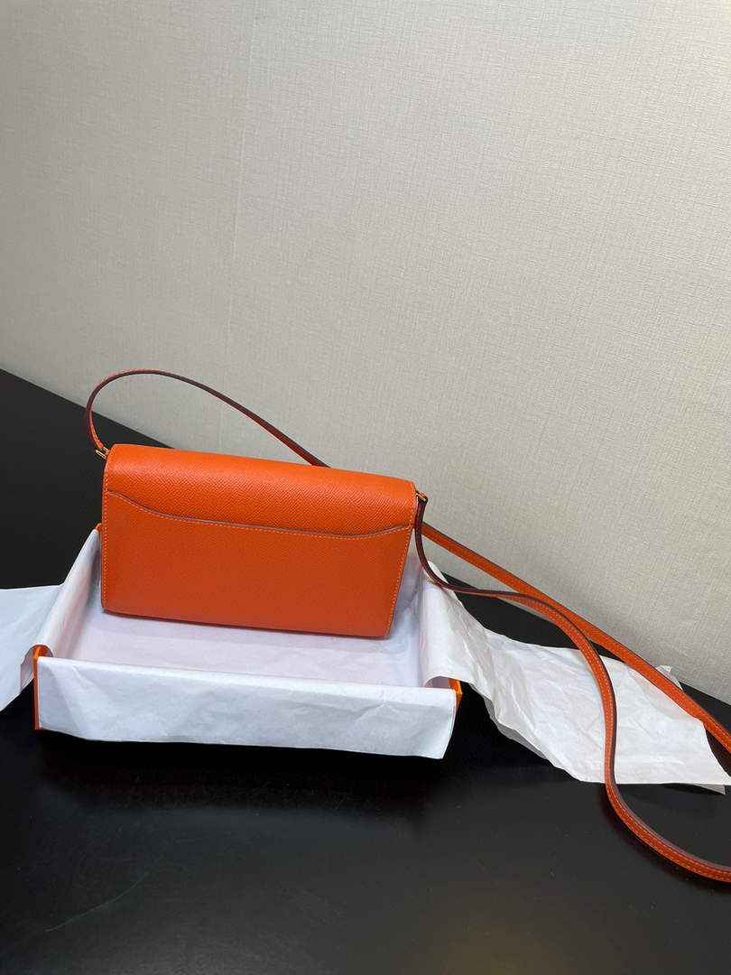 Hermes Constance Long To Go wallet H080126 Orange gold