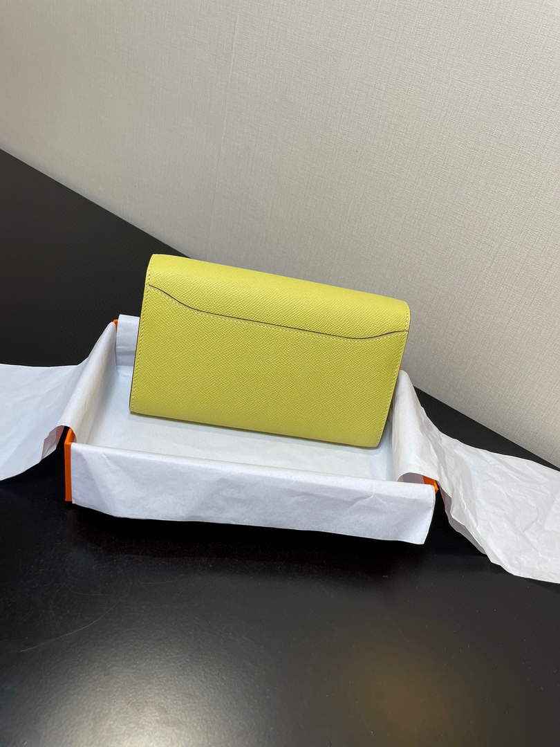 Hermes Constance Long To Go wallet H080126 Light Yellow Gold