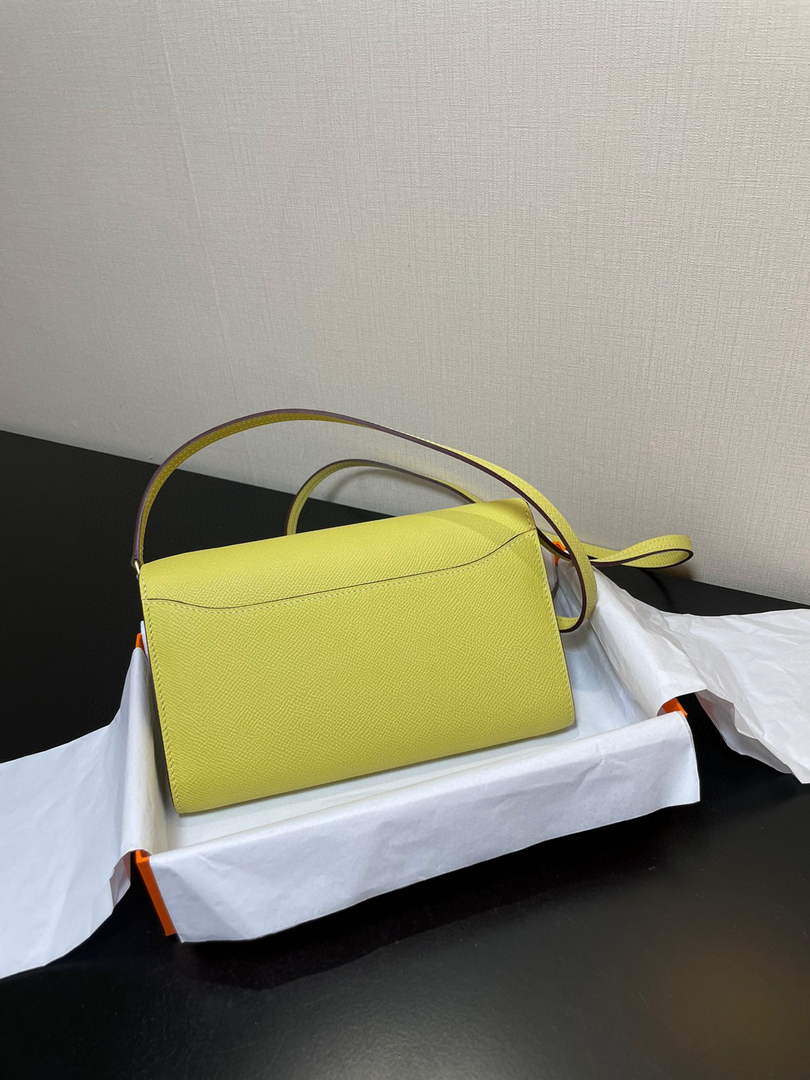 Hermes Constance Long To Go wallet H080126 Light Yellow Gold