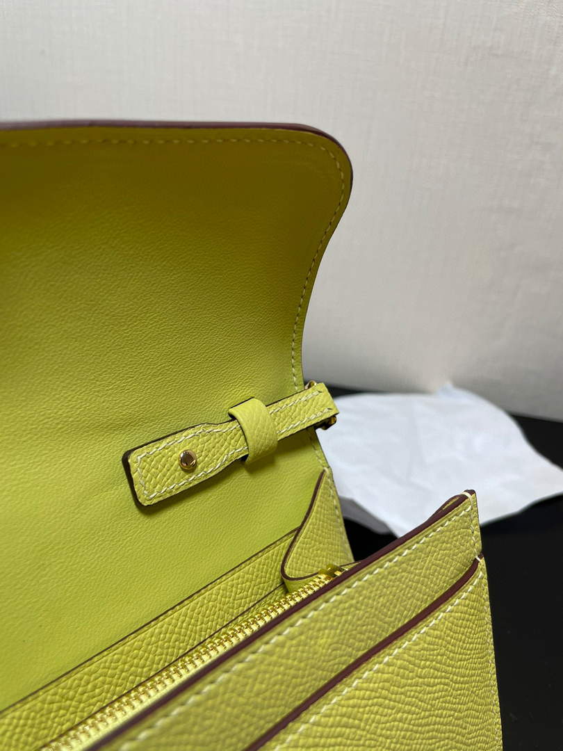 Hermes Constance Long To Go wallet H080126 Light Yellow Gold