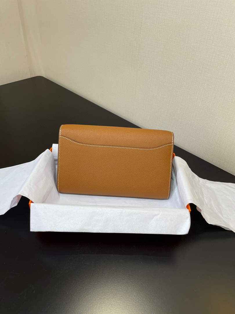 Hermes Constance Long To Go wallet H080126 camel gold