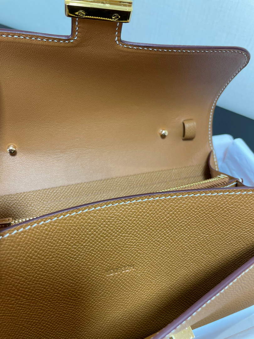 Hermes Constance Long To Go wallet H080126 camel gold