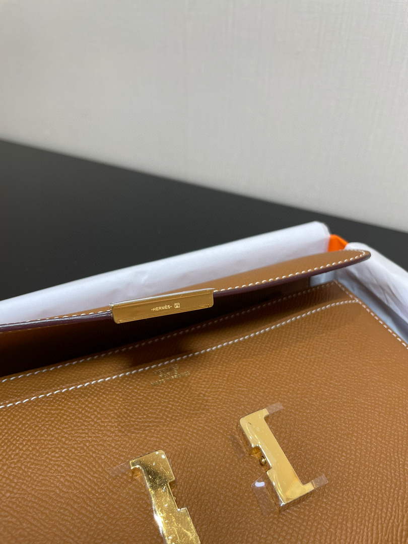 Hermes Constance Long To Go wallet H080126 camel gold