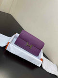 Hermes Constance Long To Go wallet H080126 Purple Silver