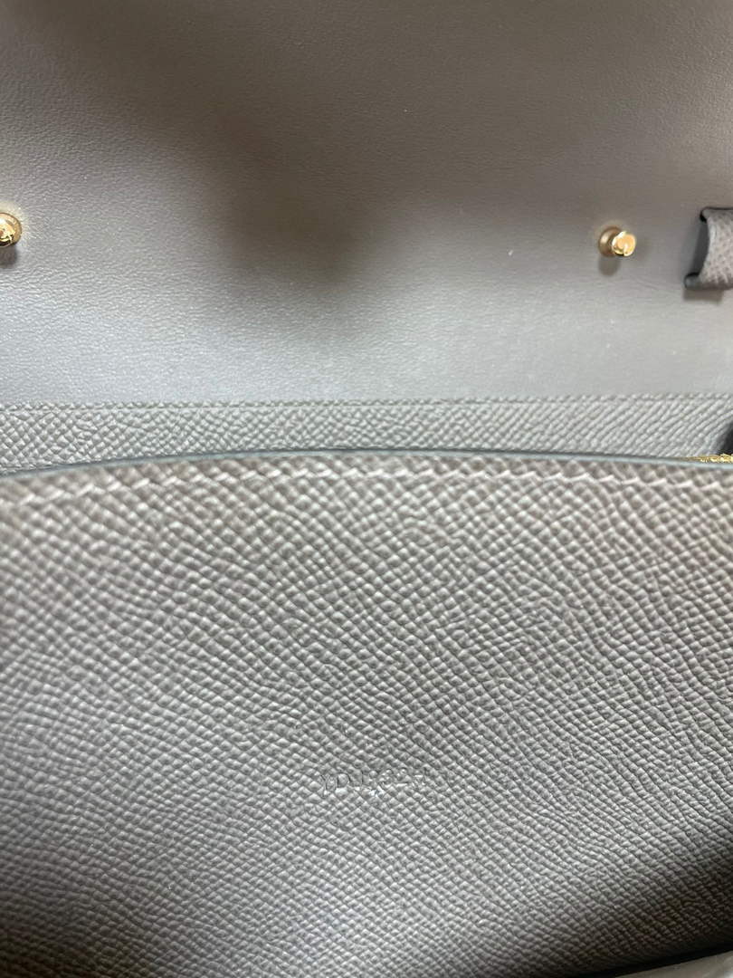 Hermes Constance Long To Go wallet H080126 dark gray gold