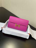 Hermes Constance Long To Go wallet H080126 purpel gold