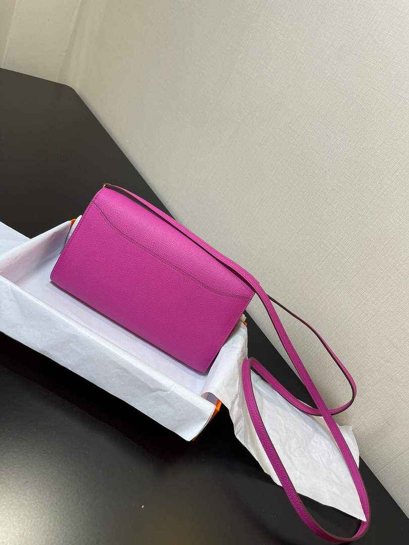 Hermes Constance Long To Go wallet H080126 purpel gold