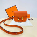 Hermes Constance Slim Wallet Orange Epsom Leather Gold H082074