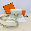Hermes Constance Slim Wallet Beige Epsom Leather Gold H082086