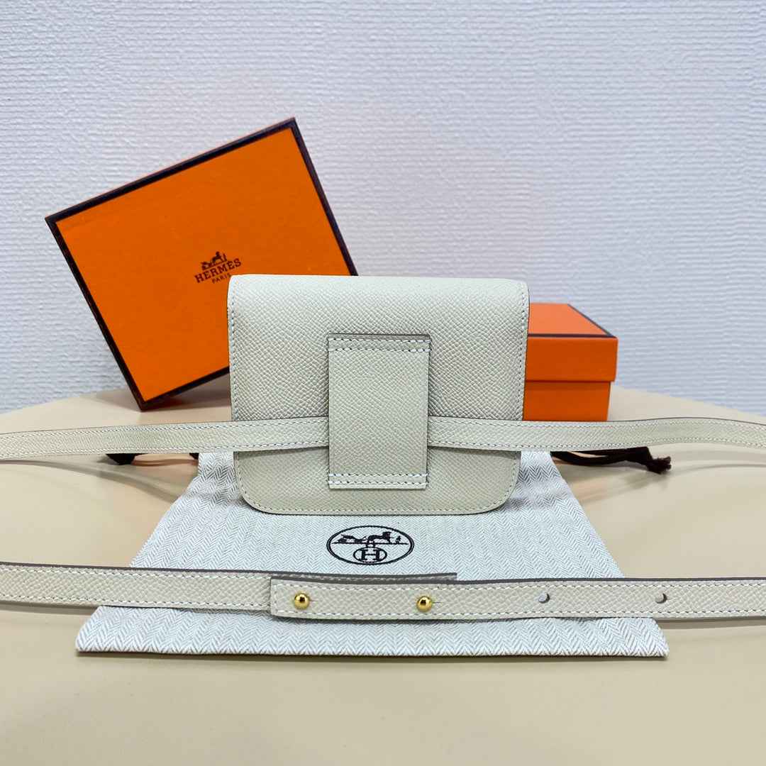 Hermes Constance Slim Wallet Beige Epsom Leather Gold H082086