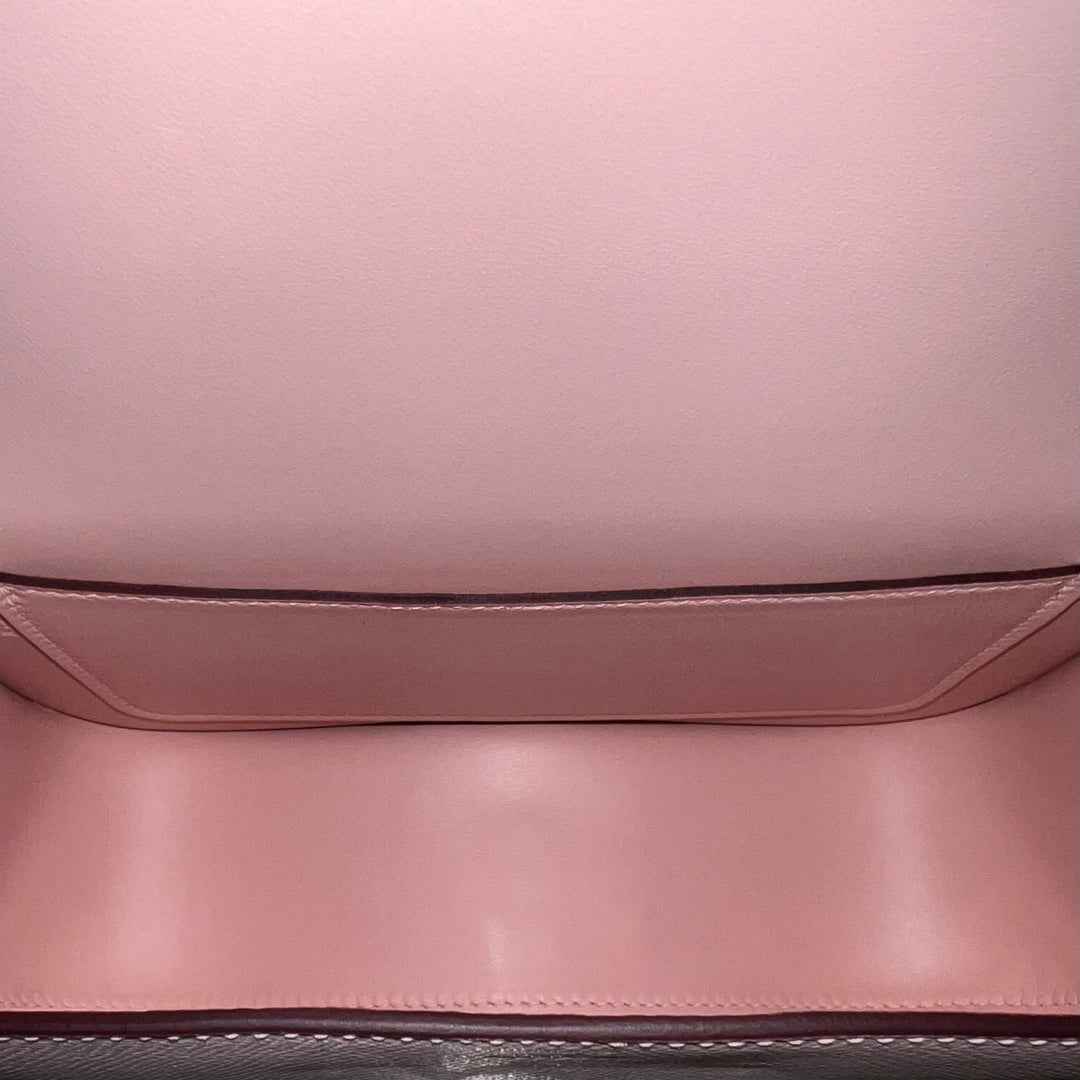 Hermès Della Cavalleria Elan Bag in Pink Epsom Calfskin Gold Hardware