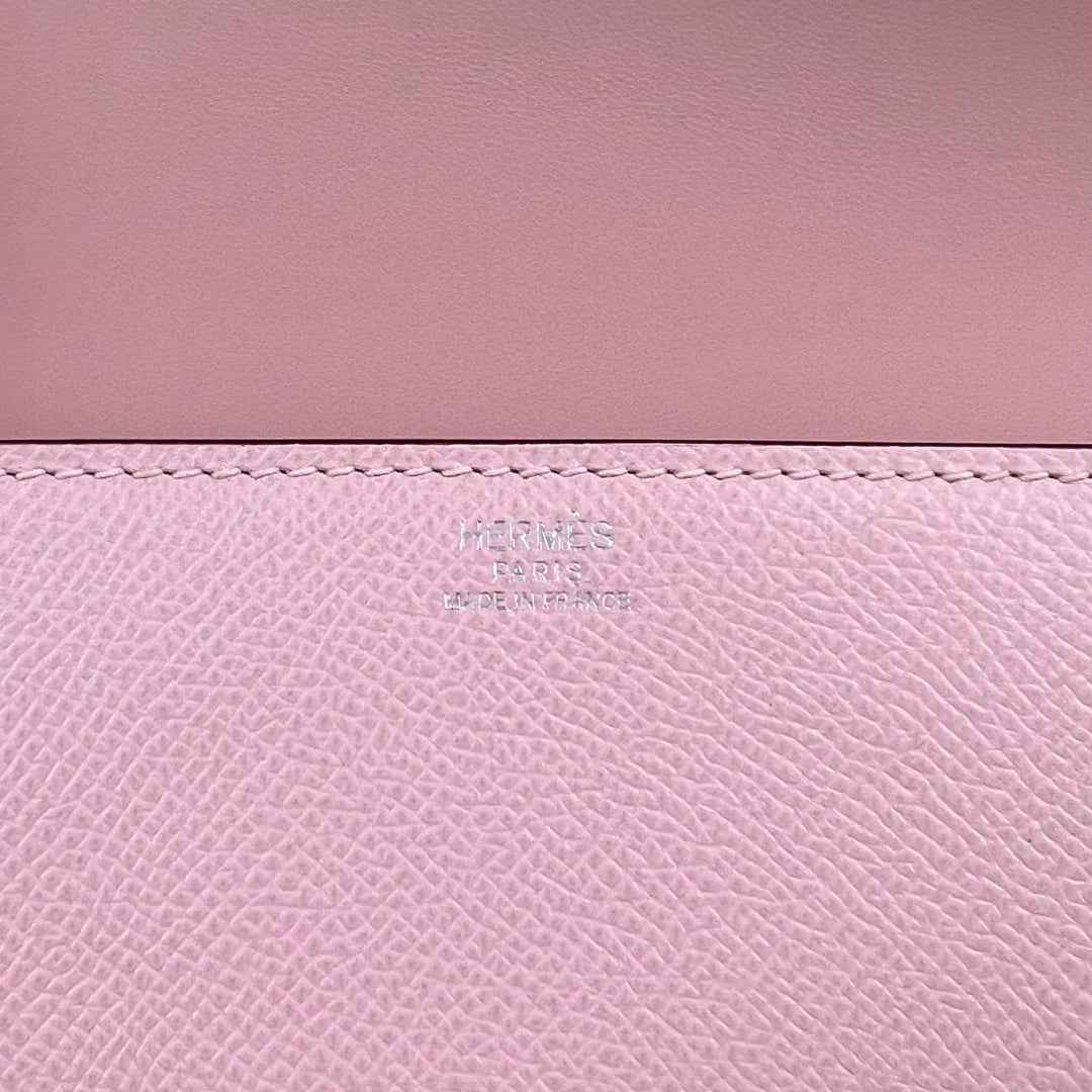 Hermès Della Cavalleria Elan Bag in Pink Epsom Calfskin Silver Hardware