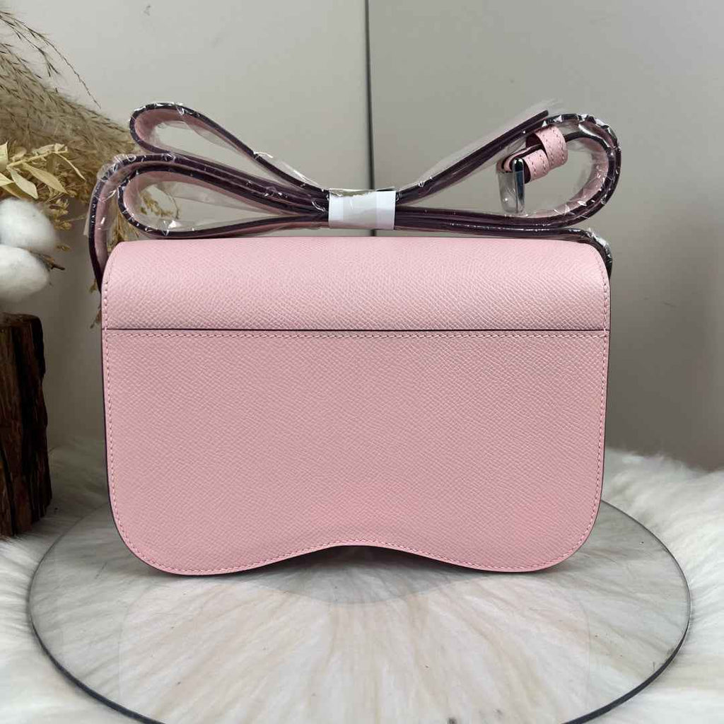 Hermès Della Cavalleria Elan Bag in Pink Epsom Calfskin Silver Hardware