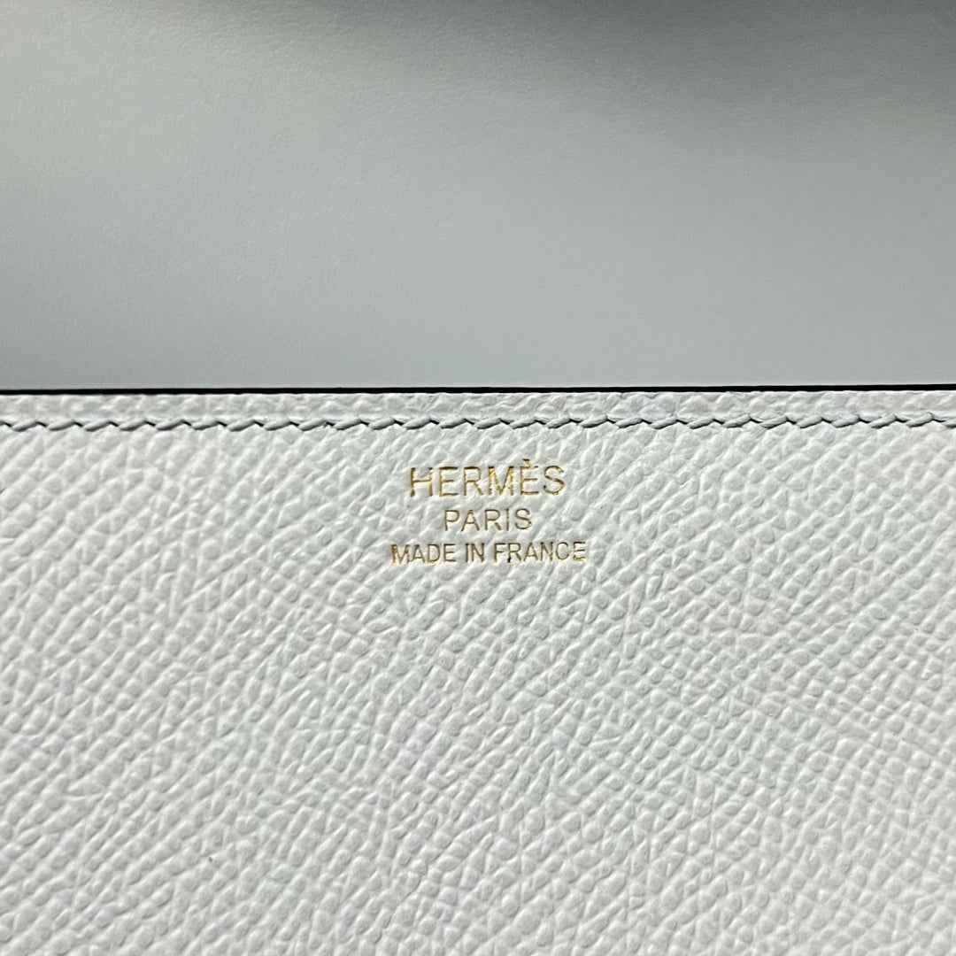 Hermès Della Cavalleria Elan Bag in Light Blue Epsom Calfskin Gold Hardware