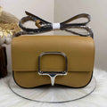Hermès Della Cavalleria Elan Bag in Apricot Epsom Calfskin Silver Hardware