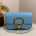 Hermès Della Cavalleria Elan Bag in Blue Epsom Calfskin Gold Hardware
