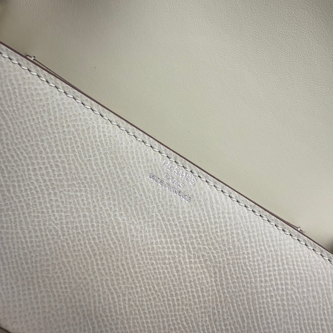 Hermès Della Cavalleria Elan Bag in Beige Epsom Calfskin Silver Hardware