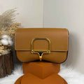 Hermès Della Cavalleria Elan Bag in Brown Epsom Calfskin Gold Hardware
