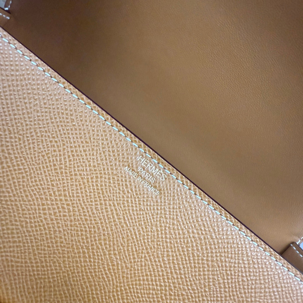 Hermès Della Cavalleria Elan Bag in Brown Epsom Calfskin Gold Hardware