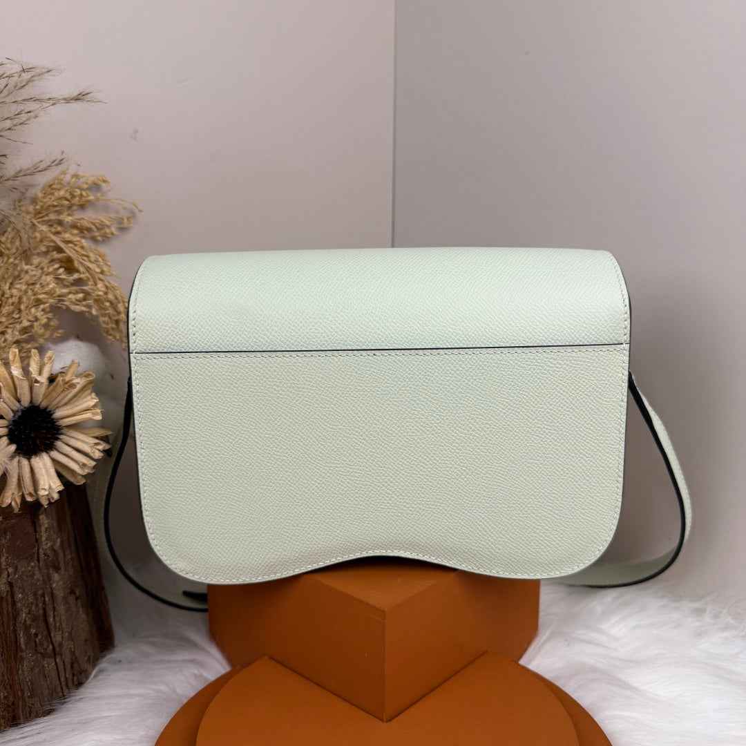 Hermès Della Cavalleria Elan Bag in Light Green Epsom Calfskin Gold Hardware
