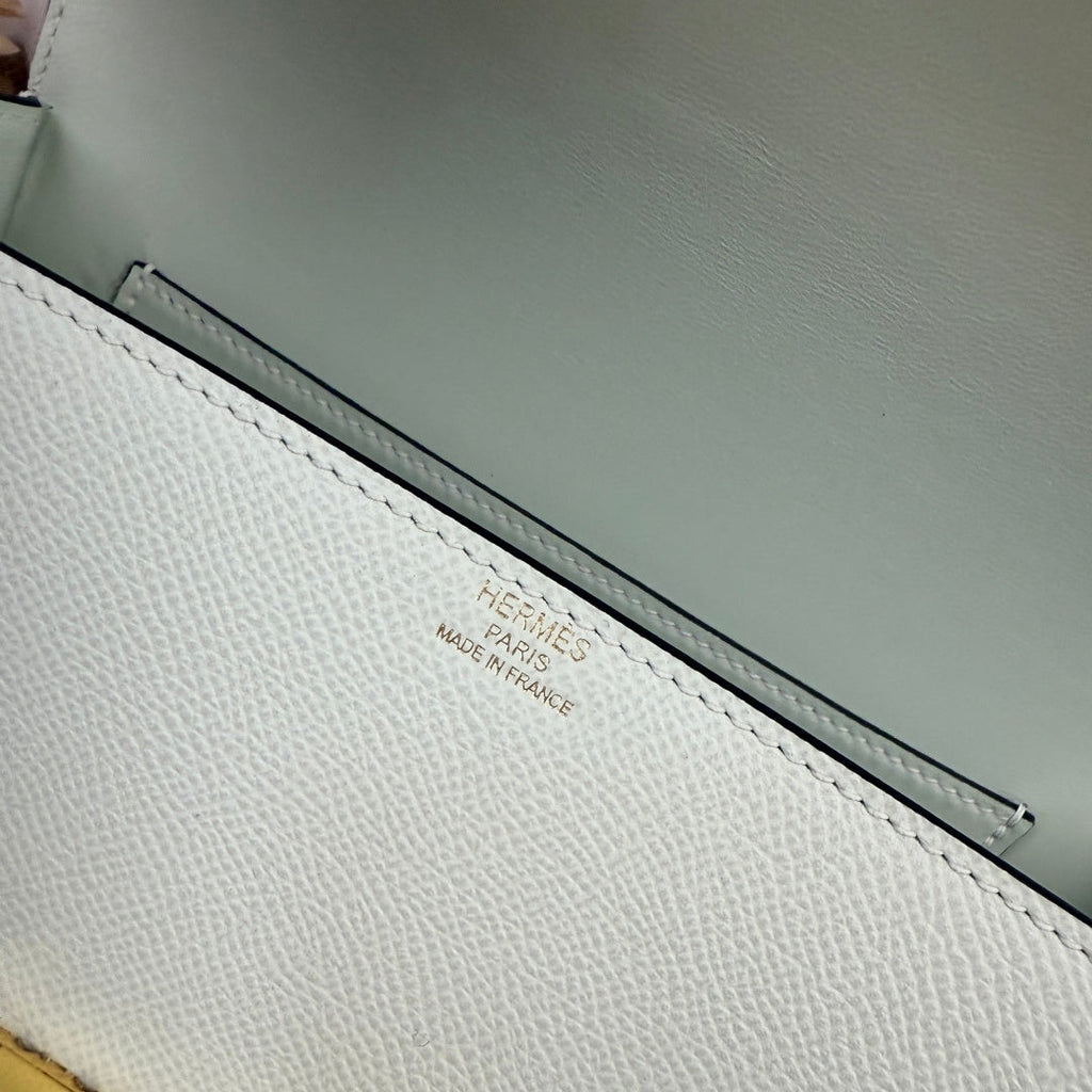 Hermès Della Cavalleria Elan Bag in Light Green Epsom Calfskin Gold Hardware