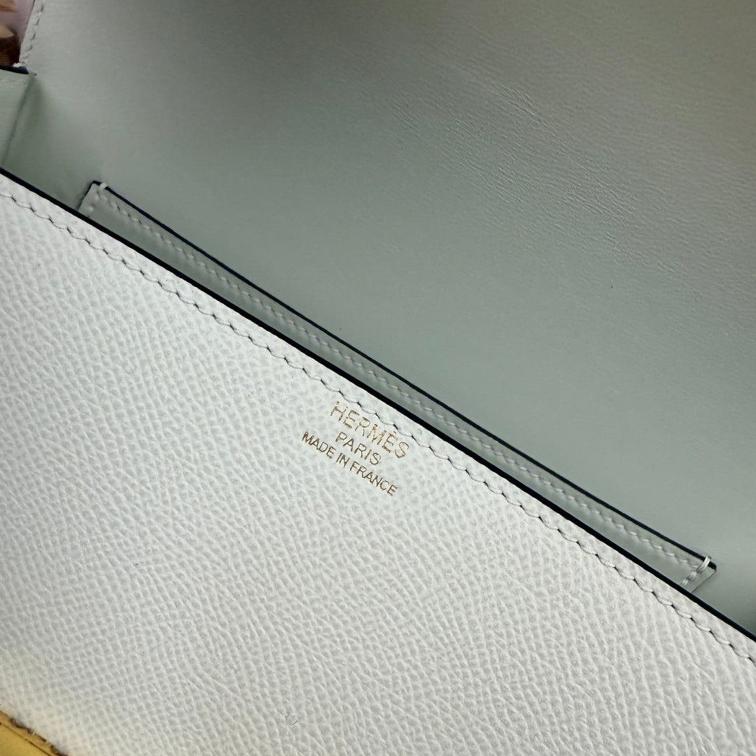 Hermès Della Cavalleria Elan Bag in Light Green Epsom Calfskin Gold Hardware