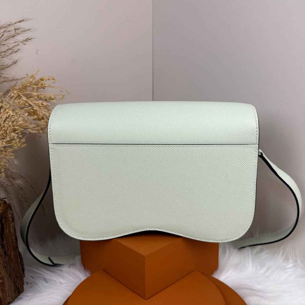 Hermès Della Cavalleria Elan Bag in Light Green Epsom Calfskin Silver Hardware