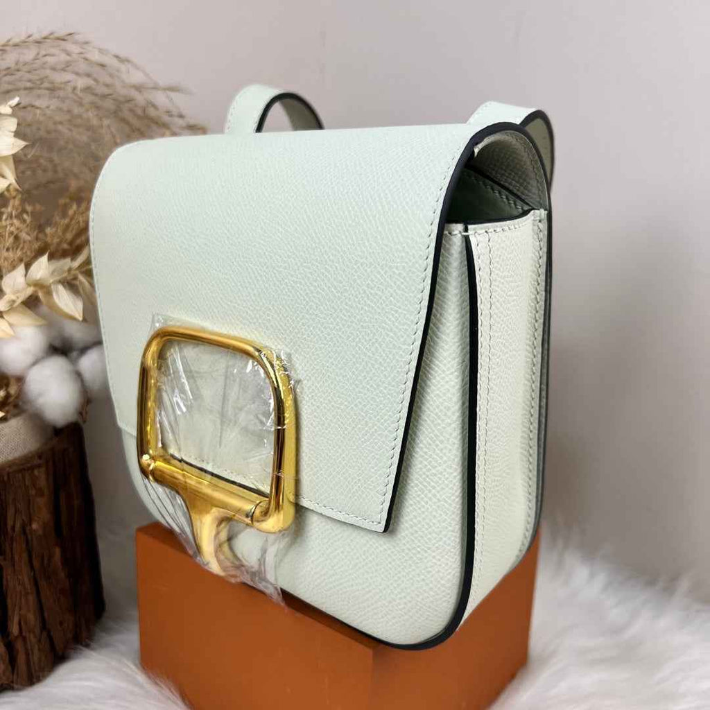 Hermès Della Cavalleria Mini Bag Light Green Epsom Calfskin Gold Hardware