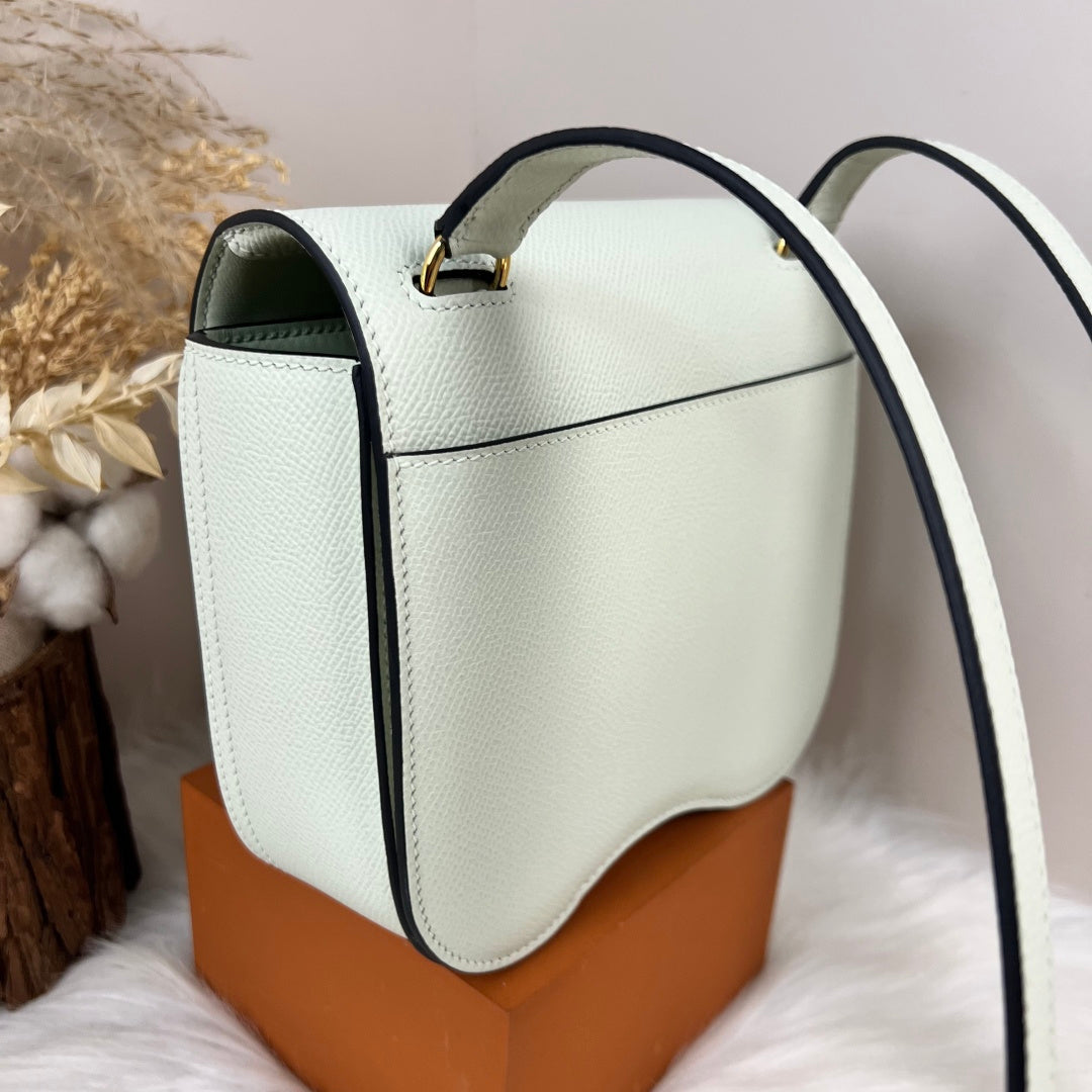 Hermès Della Cavalleria Mini Bag Light Green Epsom Calfskin Gold Hardware