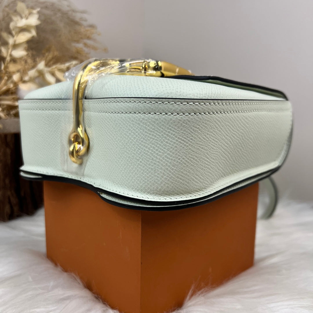 Hermès Della Cavalleria Mini Bag Light Green Epsom Calfskin Gold Hardware