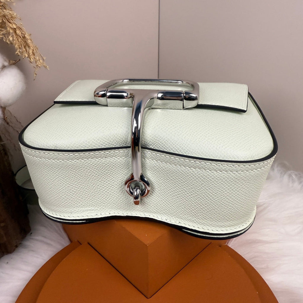 Hermès Della Cavalleria Mini Bag Light Blue Epsom Calfskin Silver Hardware