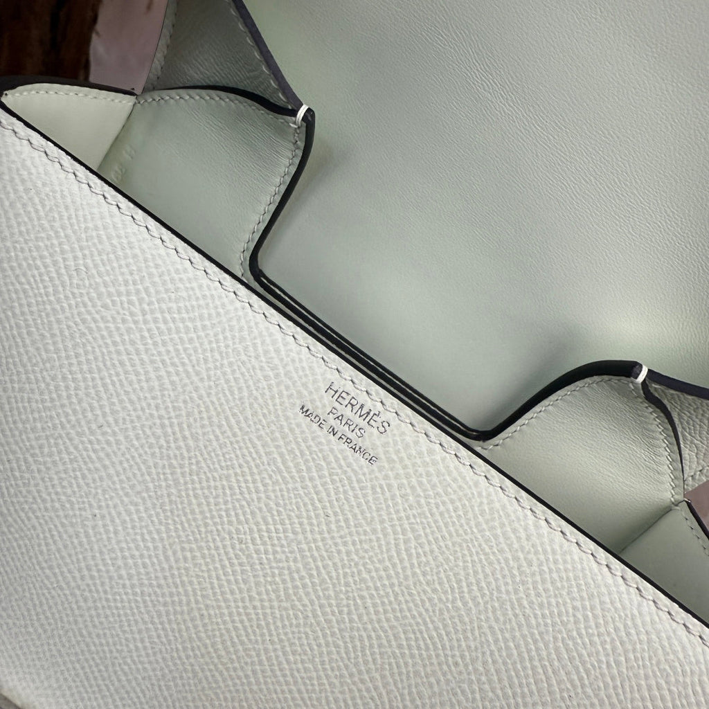 Hermès Della Cavalleria Mini Bag Light Blue Epsom Calfskin Silver Hardware