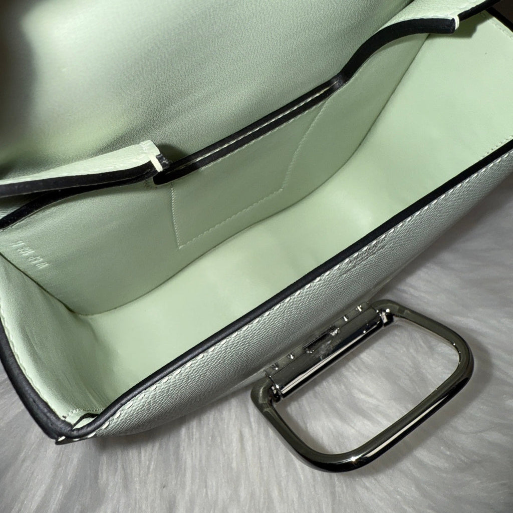 Hermès Della Cavalleria Mini Bag Light Blue Epsom Calfskin Silver Hardware