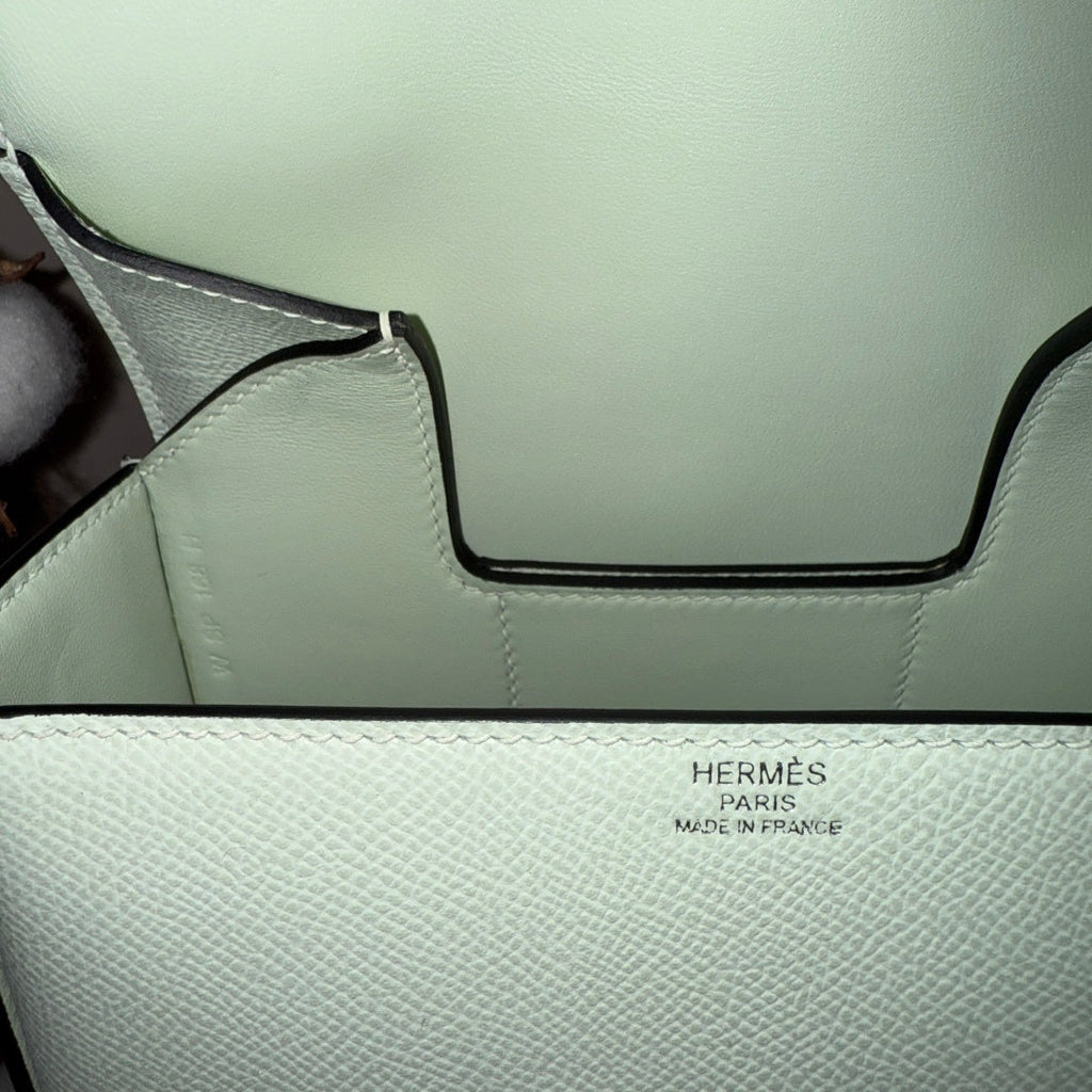 Hermès Della Cavalleria Mini Bag Light Blue Epsom Calfskin Silver Hardware