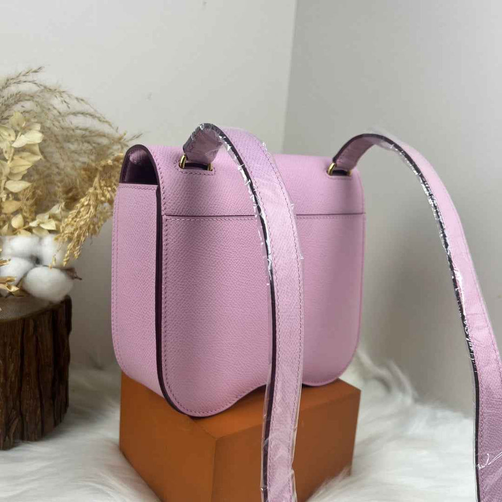 Hermès Della Cavalleria Mini Bag Pink Epsom Calfskin Gold Hardware