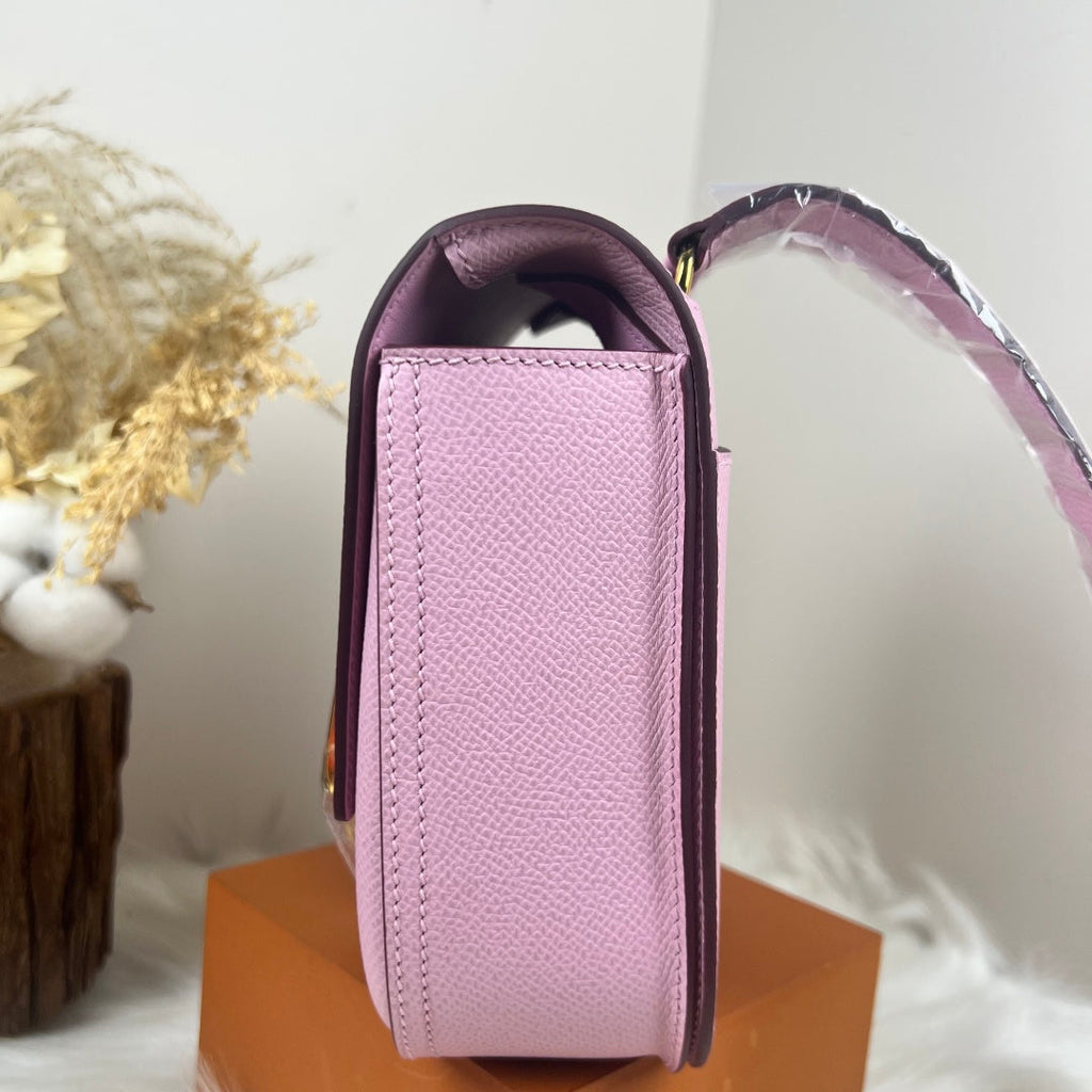 Hermès Della Cavalleria Mini Bag Pink Epsom Calfskin Gold Hardware