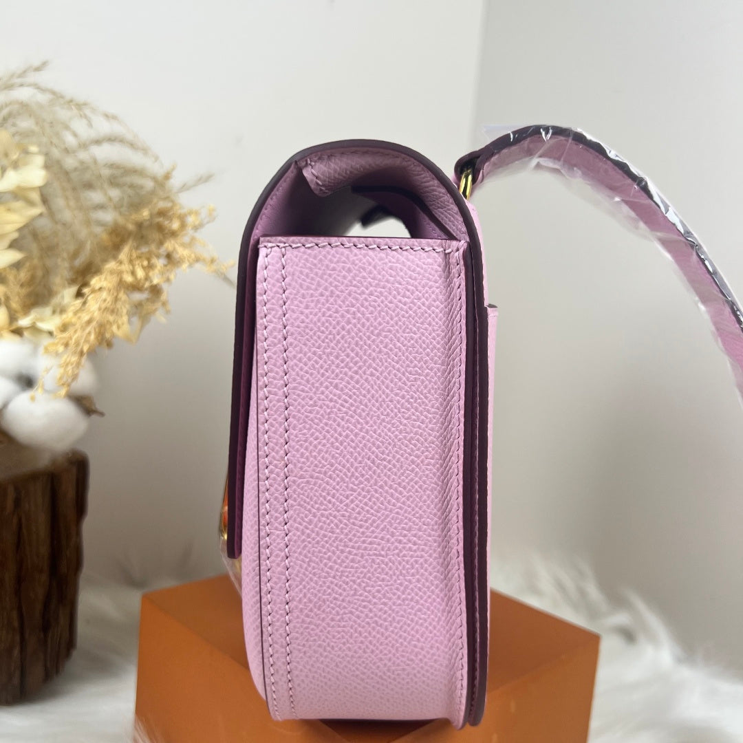 Hermès Della Cavalleria Mini Bag Pink Epsom Calfskin Gold Hardware