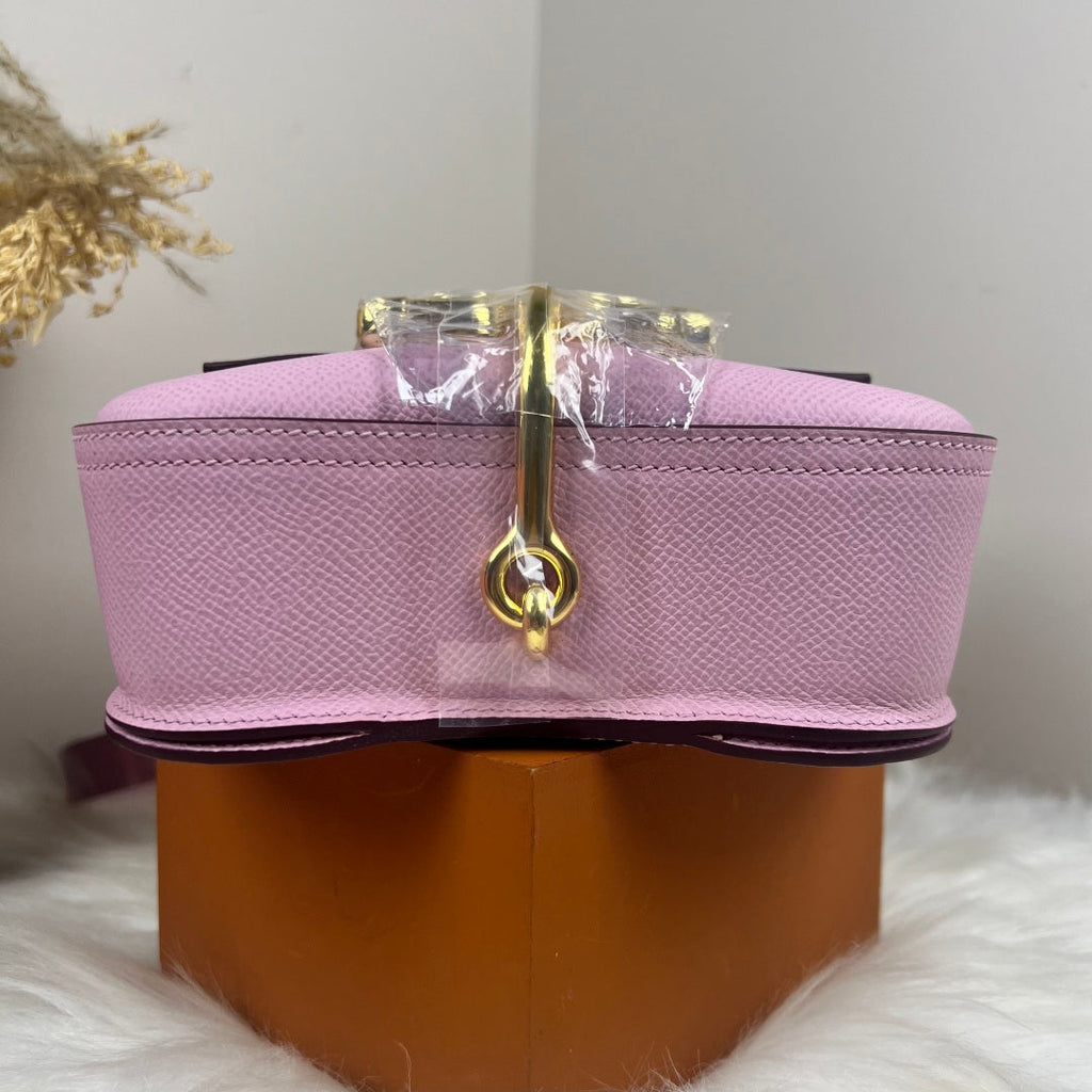 Hermès Della Cavalleria Mini Bag Pink Epsom Calfskin Gold Hardware